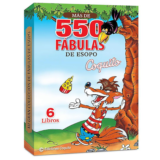 Pack Fábulas De Esopo. Coquito Distribuidora Grafica Libro x 1.0 Pack Fábulas De Esopo. Coquito   Clásica colección Coquito de fábulas con bellos e ilustrativos dibujos.  552 fábulas, cada una con preciosas y educativas moralejas y preguntas de comprensión lec