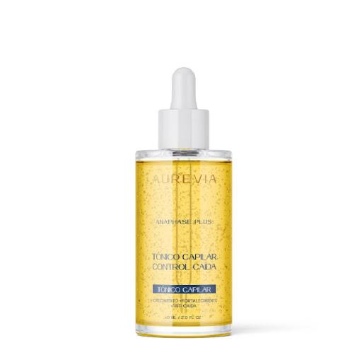 Tónico Anticaída Anaphase Plus AUREVIA Gotero x 1 Este tónico capilar control caída fortalece y nutre la estructura del cabello desde la raíz. Su potente fórmula con CBD, Procapil, cebolla y provitamina B5 reestructura la fibra, detiene la caída y ac