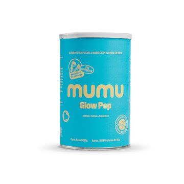 Alimento en Polvo Mumu Glow Pop para Mamas Gestantes Lata x 500 gr  