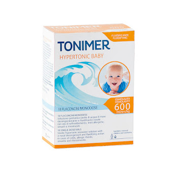 Tonimer Hypertonic 600 Agua de Mar Hipertónica Colvenfar Caja x 18 Viales  