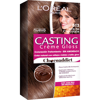 Kit Coloración Tinte L´Oreal Casting Creme Gloss Mocachino Glacé 613  