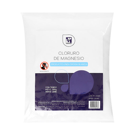Cloruro De Magnesio Farmatodo Bolsa x 500 gr