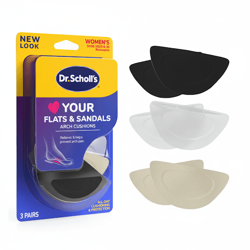 Soporte De Arco De Pie Dr. Scholls En Gel Caja x 3 Pares