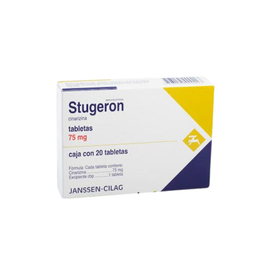 Stugeron 75 mg Caja x 20 Tabletas