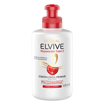 Crema Para Peinar L´Oreal Elvive Reparación Total 5+ Reparador x 300 ml  