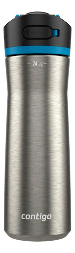 Botella térmica Contigo Ashland Chill 2.0 SS AutoSpout 24Oz/710ml (GRIS OSCURO) Contigo Papeleta x 1 es un producto de alta calidad diseñado para mantener tus bebidas frías durante horas. Está fabricada con acero inoxidable de alta calidad tanto en su exterior como en su interior. El acero inoxidable