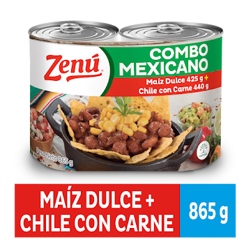 Combo Mexicano Zenu Maiz Dulce + Chile Con Carne 2 Latas x 865 gr undefined