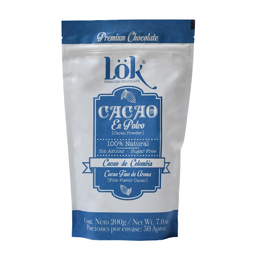 Cacao En Polvo Lok Sin Azúcar x 200 gr
