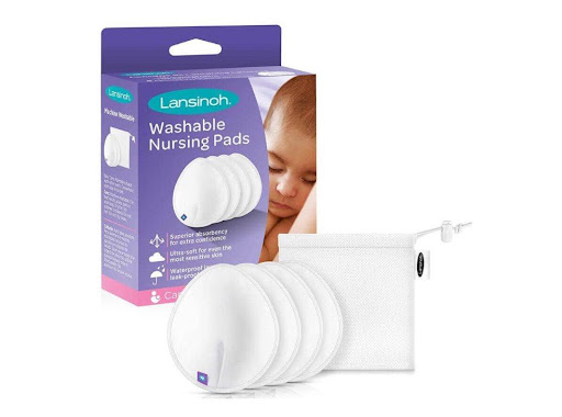 Protectores de Lactancia Lavables  Lansinoh Caja x 4 Protectores Lansinoh lavables, ultra absorbentes con tres capas distintas para mayor absorción, suaves, cómodos e invisibles a través de la ropa. Diseño en forma de lágrima para ajuste natural y discr