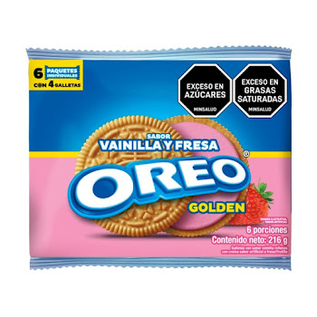 Galletas Oreo Golden Vainilla Y Fresa Paquete x 6 und  