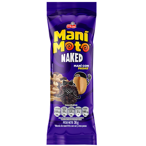 Mani Moto Sal Y Uvas Pasas x 36 gr
