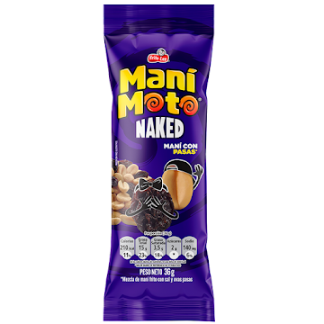 Mani Moto Sal Y Uvas Pasas x 36 gr  
