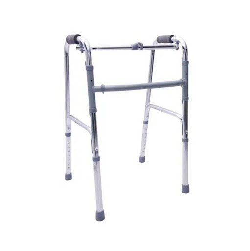 CAMINADOR EN ALUMINIO COLOR PLATA TRULIFE Unidad x 1 Este caminador permite un fácil transporte y almacenamiento, perfecto para su uso en interiores y al aire libre.