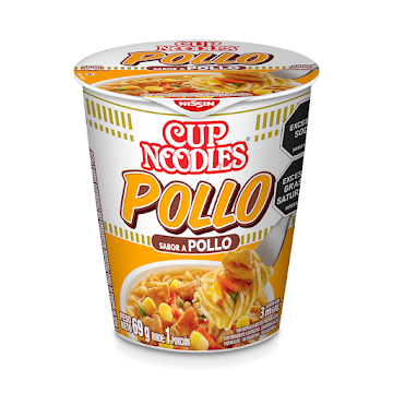 Sopa Instantánea Nissin Cup Noodles Sabor A Pollo x 69 gr  