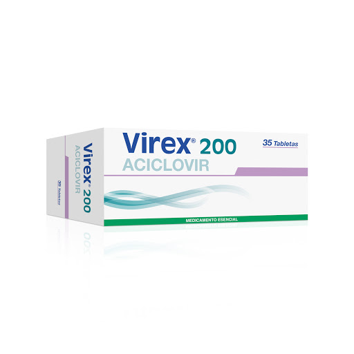 Aciclovir 200 mg Virex Eurofarma Caja x 35 Tabletas