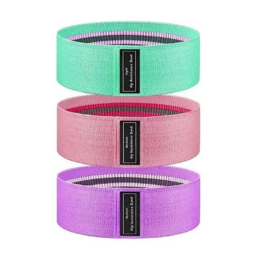 Set De Bandas Elasticas Para Ejercico De Tela GENERICO Unidad x 1