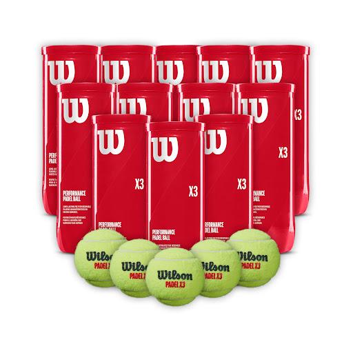Combo de Pelotas de Padel Wilson Tarro 3P X 12T Wilson Tarros x 12 Combo de Pelotas de Padel Wilson Tarro 3P X 12TDiseñada para ofrecer la mejor combinación de consistencia, durabilidad y jugabilidad, la serie X3 de Wilson eleva las expectativas de rendimiento de la 
