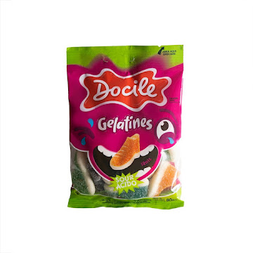 Gomitas Docile Tennis Ácidos Paquete x 80 gr   