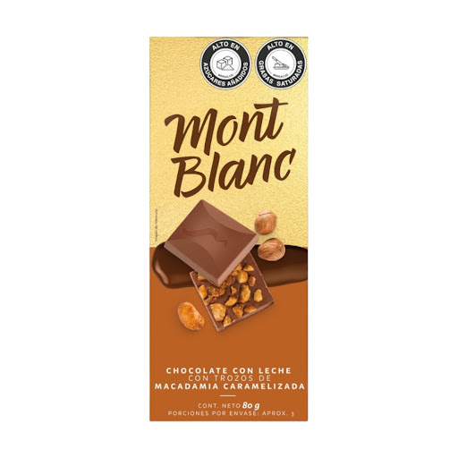 Chocolate Montblanc Macadamia Leche x 80 gr