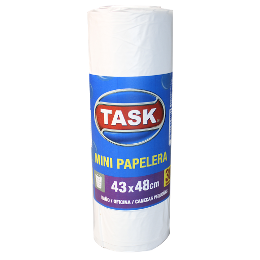 Bolsa Para Basura Task Color Blanco 43x48cm x 30 und