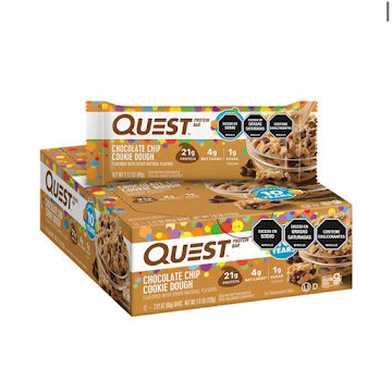 Barra De Proteina Quest Chispas De Chocolate x 60 gr  