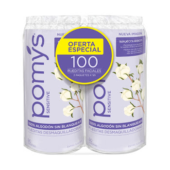 Rueditas Pomys Sensitive Paquete x 100 und  