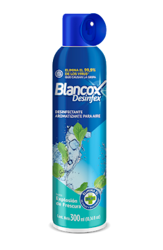 Aerosol Desinfectante y   Aromatizante Blancox Para el Aire Desinfex Aroma a Frescura x 300Ml 