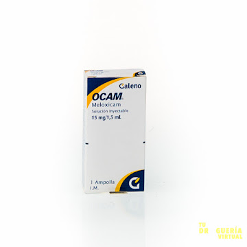 OCAM 15MG/1.5ML   SOLUCIÓN INYECT FRASCO X1AMP. GALENO MELOXICAM  