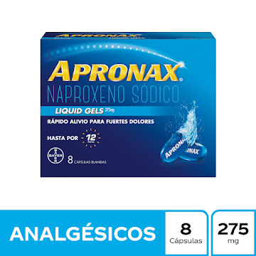 Apronax Liquid Naproxeno 275 mg Bayer Caja x 8 Cápsulas  