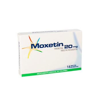 Moxetin Paroxetina 20 mg Procaps Caja x 14 Tabletas     