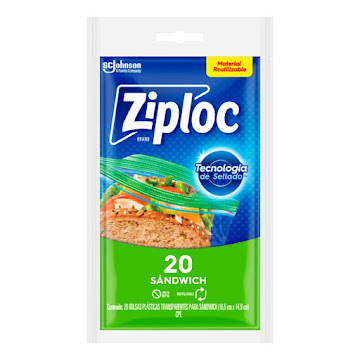 Bolsa Ziploc Reutilizable Para Sándwich Bolsa x 20 und  