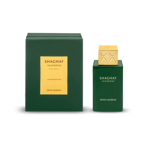 Perfume Swiss Arabian Shaghaf Oud Royale EDP 75ml Swiss Arabian Botella x 1 Es un viaje olfativo inolvidable,  una cautivadora mezcla de notas aromáticas amaderadas, florales, almizcladas y especiadas de oud. Un irresistible encanto, que lo convierte en un imprescindible. Des