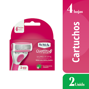 Repuesto Schick Quattro Women x 2 und  