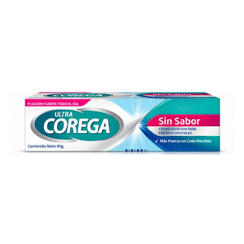 Crema Adhesiva Corega para Prótesis Dental Sin Sabor x 40 gr  