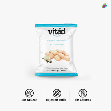 Galletas Vitad Vainilla Sin Aazúcar Añadida Paquete x 30 gr  