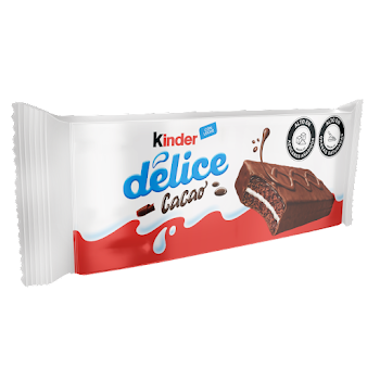 Pastelito Kinder Delice   Cacao Paquete X 5 Unidades 
