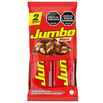 Chocolatina Jumbo Maní Bolsa x 2 und  