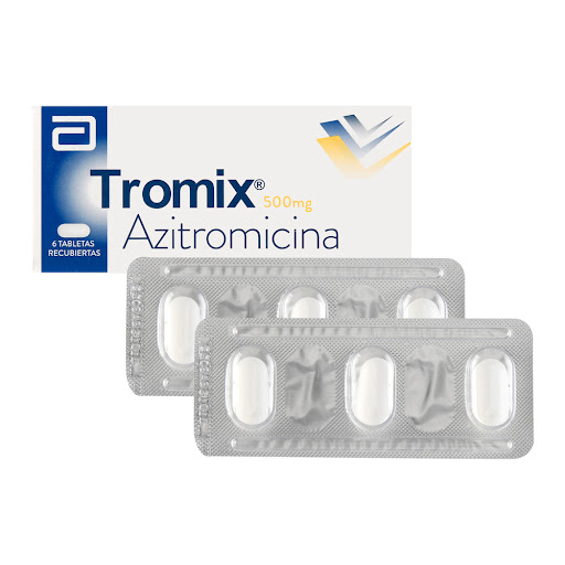 Tromix Azitromicina 500 mg Abbott Caja x 6 Tabletas