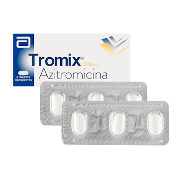 Tromix Azitromicina 500 mg Abbott Caja x 6 Tabletas  