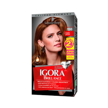 Tinte Igora Brillance 700 Rubio Medio Caja x 1 und  