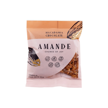 Mini Granola Amande   Macadamia Chocolate x 60 g 