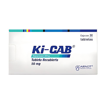 Ki-Cab Tegoprazan 50mg   Carnot Caja x 30 Tabletas  