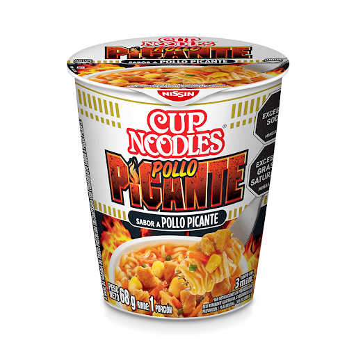 Sopa Instantanea Nissin Cup Noodles Sabor A Pollo Picante x 68 gr