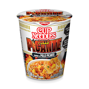 Sopa Instantanea Nissin Cup Noodles Sabor A Pollo Picante x 68 gr  