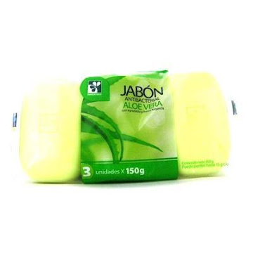 Jabón Farmatodo Antibacterial Aloe Vera 150 gr x 3 und  