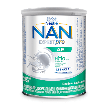 Fórmula infantil NAN AE HMO Lata x 400 gr  