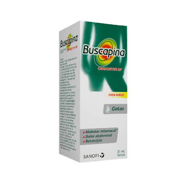 Buscapina Niños N-Butil Bromuro de Hioscina + Acetaminofen 2mg/100mg Frasco x 30 ml  