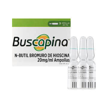 Buscapina Hioscina N Butilbromuro 20 mg Opella Caja x 3 Ampollas  