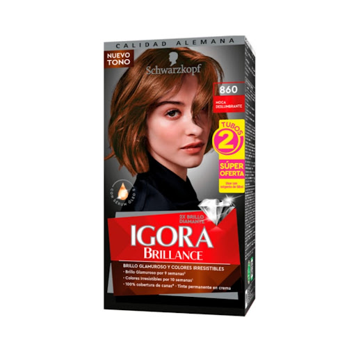 Tinte Igora Brillance 860 Moca Deslumbrante Caja x 1 und