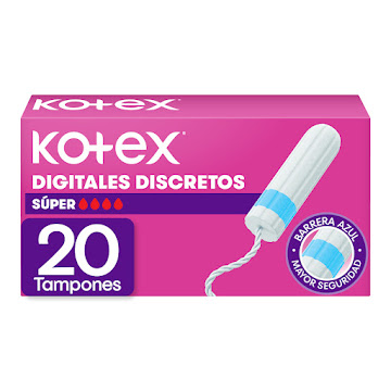 Tampones Kotex Digital Súper Paquete x 20 und  